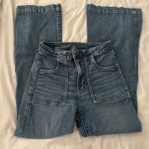 American Eagle Outfitters Women's Denim Flare Jeans - 6 Short